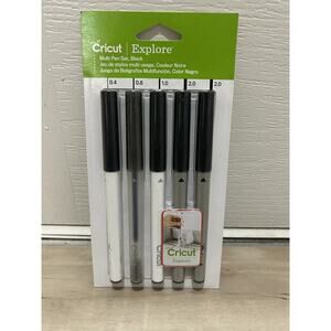 Cricut Explore Multi Pen Set Black New (5 Piece set)